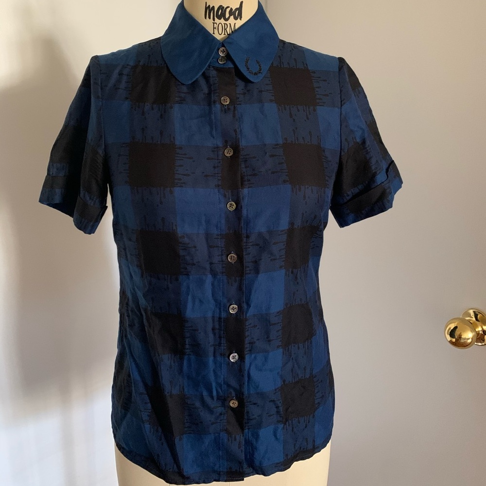 Fred Perry by Amy Molyneaux button-down shirt US 8